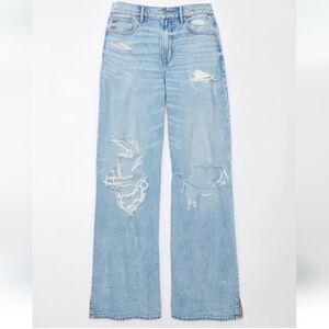 AE Dreamy Drape Super High-Waisted Baggy Wide-Leg Jean 16 R